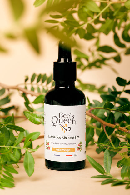 Huile de lentisque BIO – Soin peau &amp; cheveux